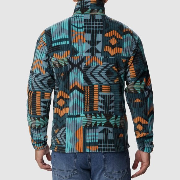 COLUMBIA NIGHT WAVE PATHWAYS PRINTED STEENS MOUNTAIN FLEECE ZIP JACKET - Picture 3 of 7